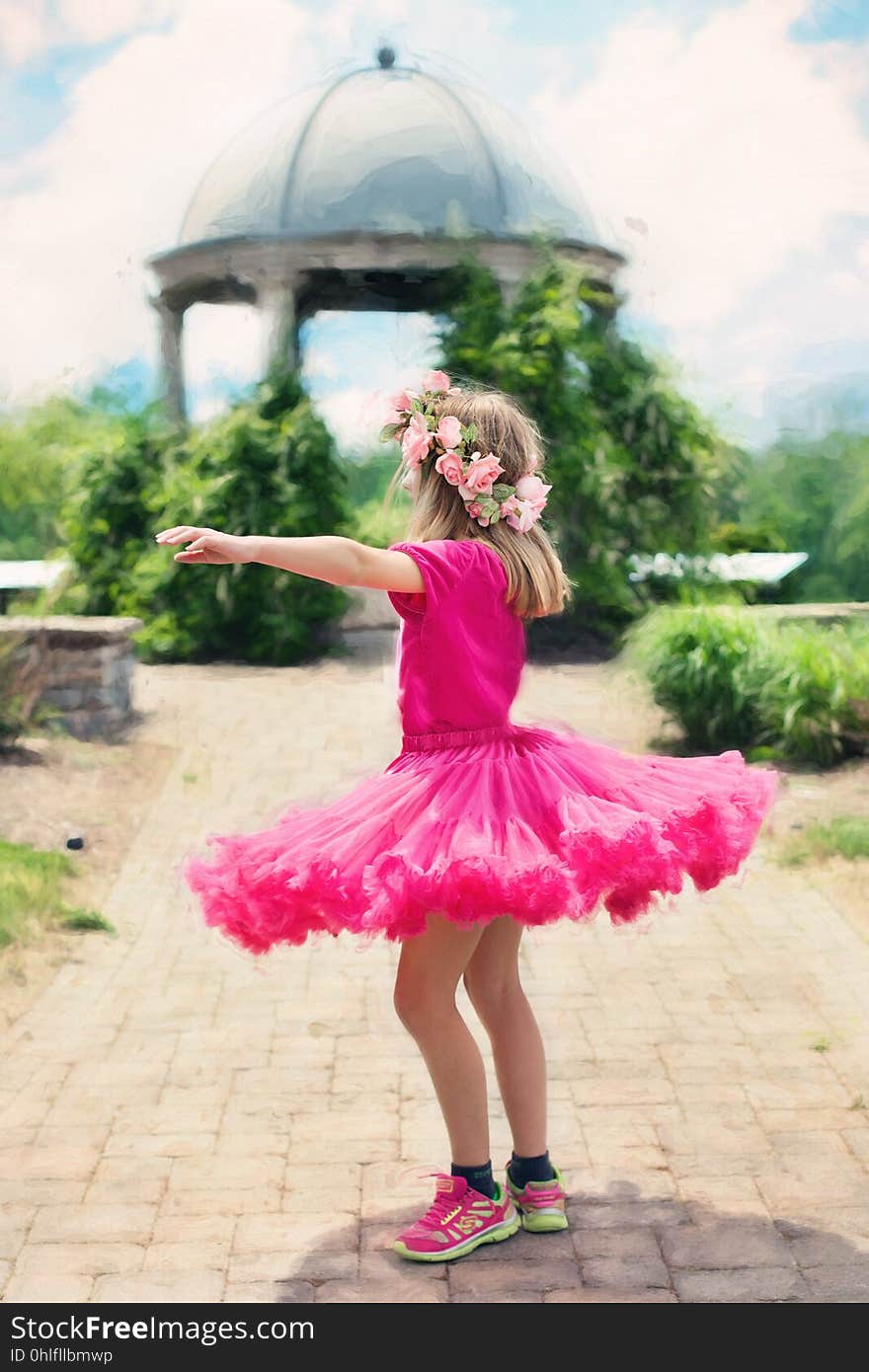 Pink, Clothing, Ballet Tutu, Shoulder