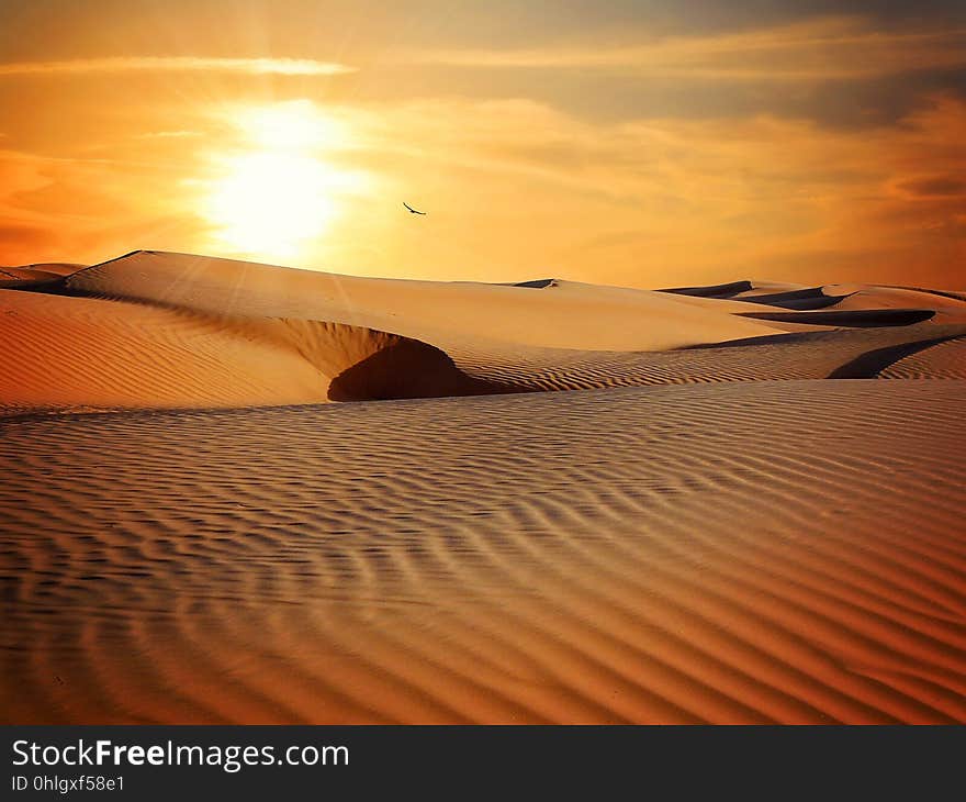 Erg, Desert, Sky, Singing Sand