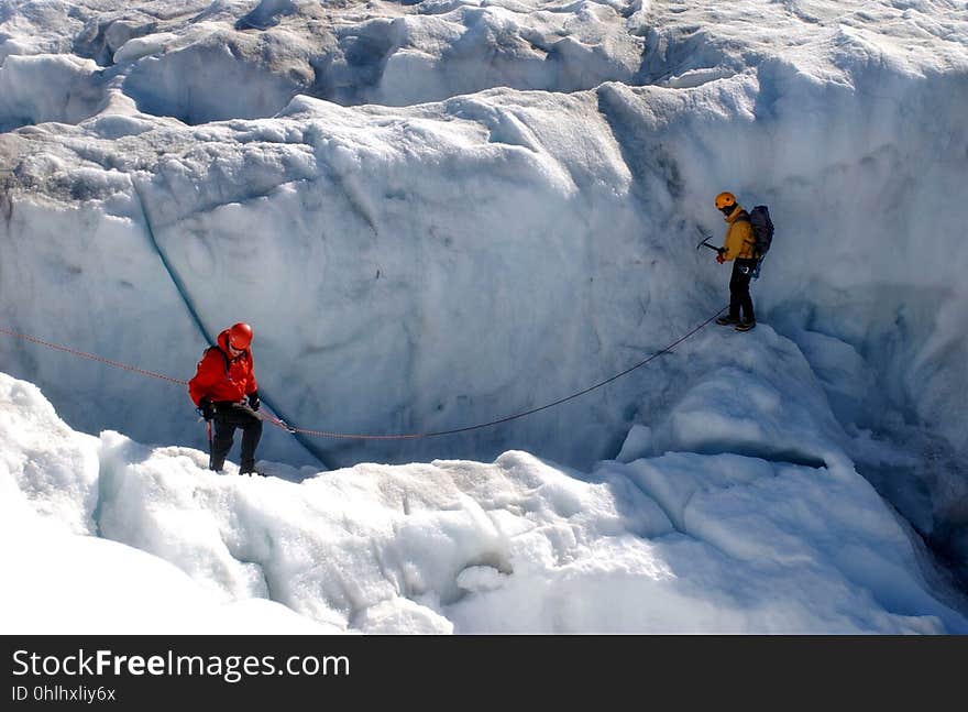Mountaineering, Mountaineer, Ridge, Glacier
