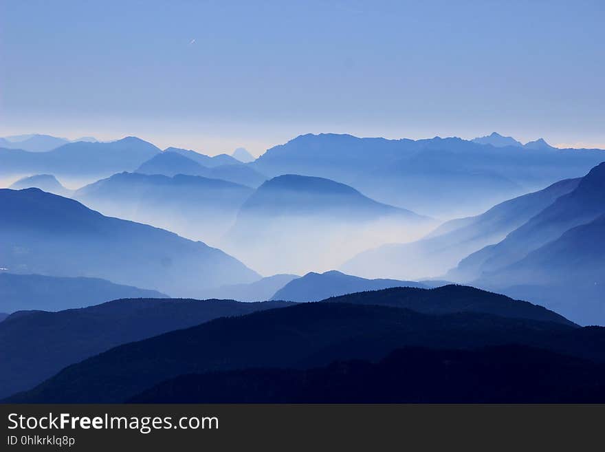 Sky, Mountain Range, Mountainous Landforms, Ridge