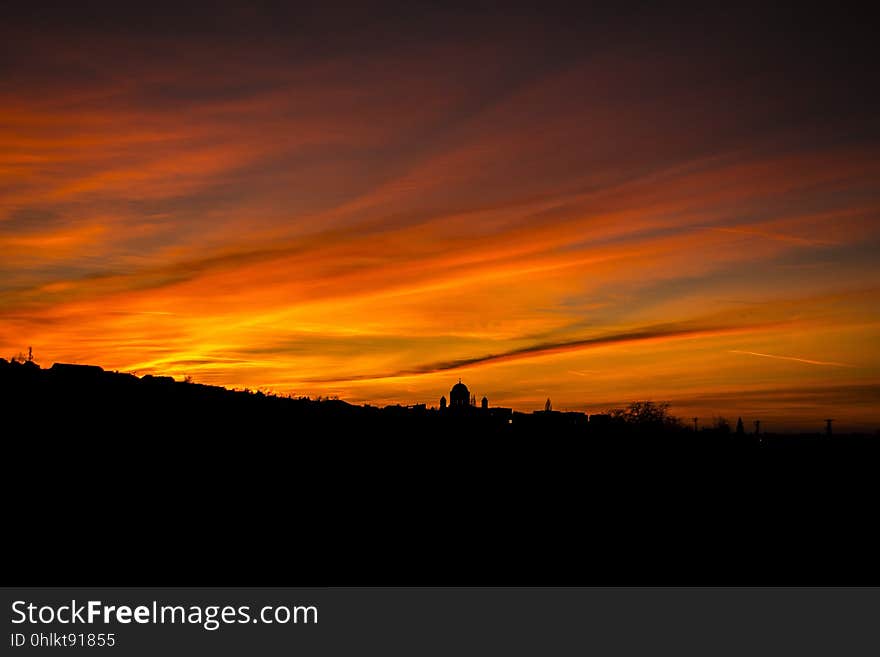 Sky, Afterglow, Red Sky At Morning, Horizon