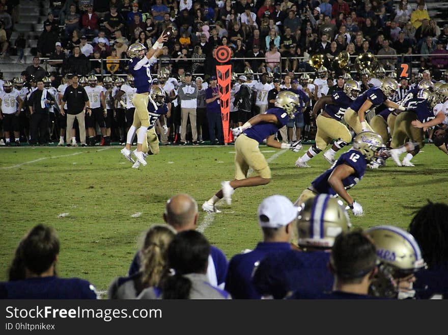 Cartersville High School vs. Calhoun High School football, September 1, 2017. Cartersville High School vs. Calhoun High School football, September 1, 2017