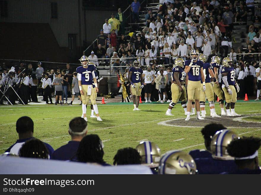 Cartersville High School vs. Calhoun High School football, September 1, 2017. Cartersville High School vs. Calhoun High School football, September 1, 2017