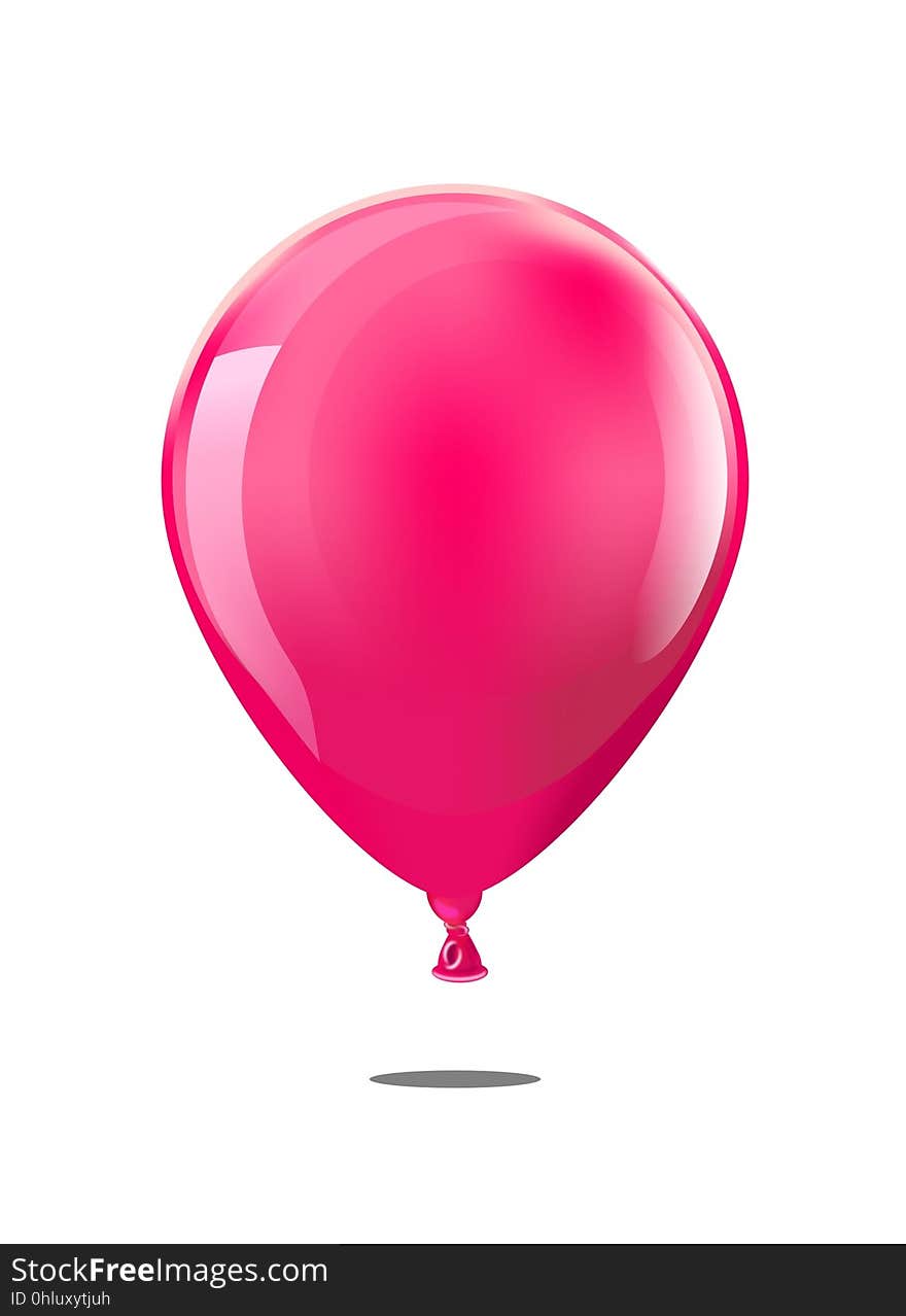 Pink, Red, Balloon, Heart