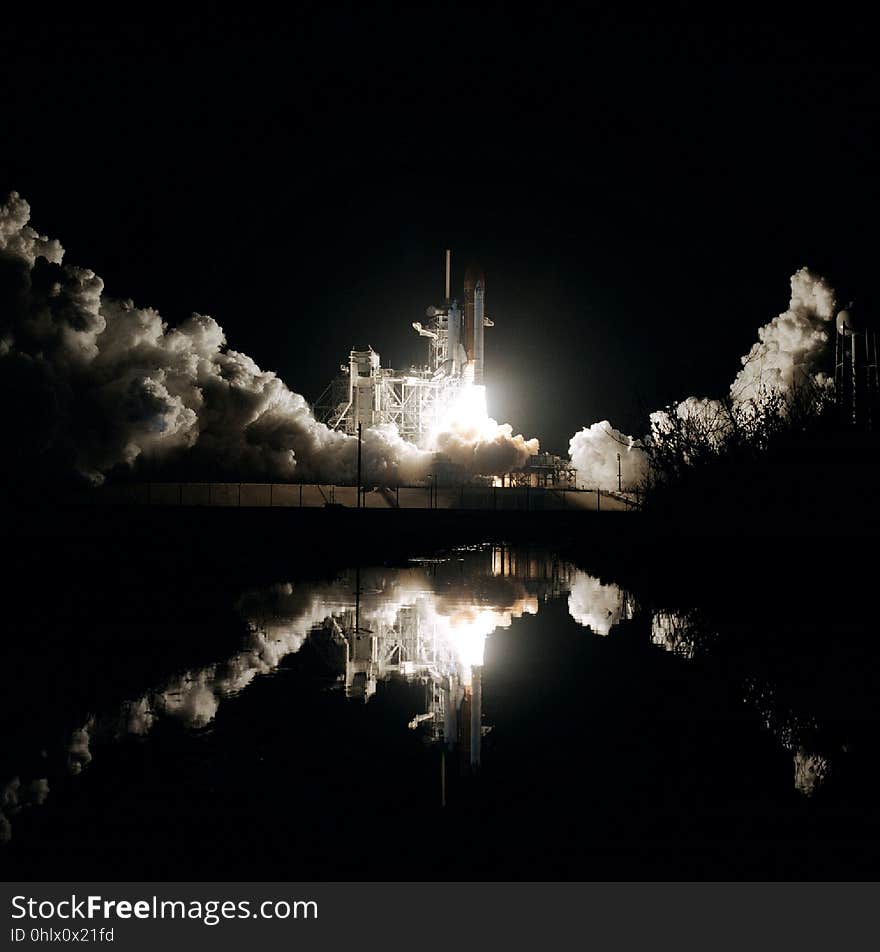 Reflection, Night, Sky, Darkness