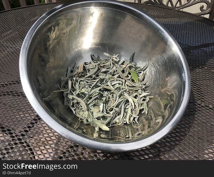 One Day of Sage Drying