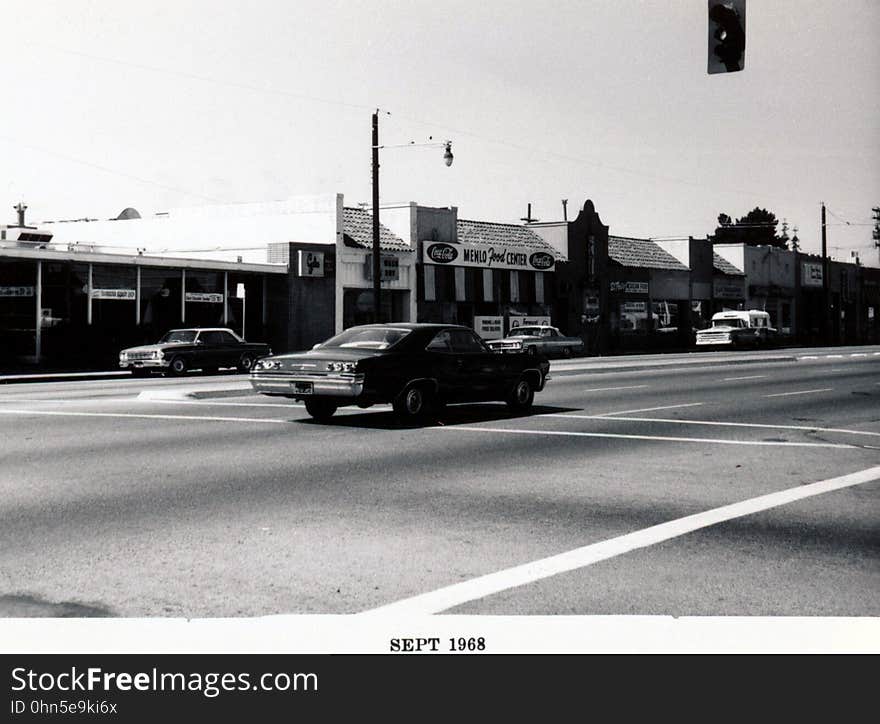 Menlo Park 1968: El Camino Real, West Side