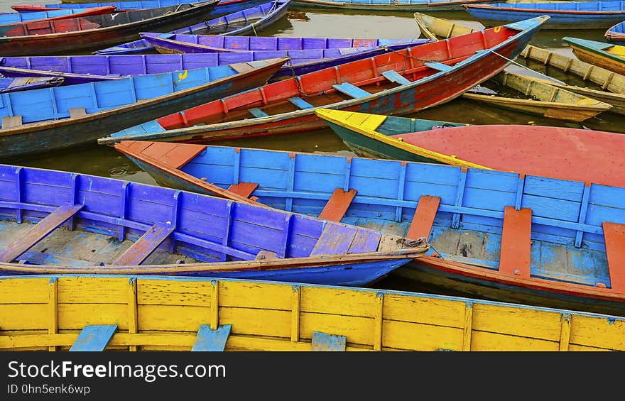 Colors of Pokhara lake