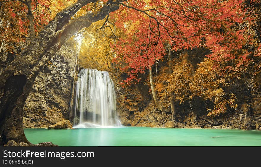 Erawan Waterfall in Kanchanaburi, Thailand