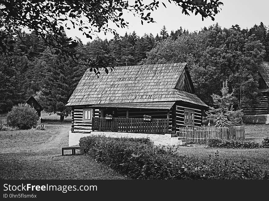 wooden house