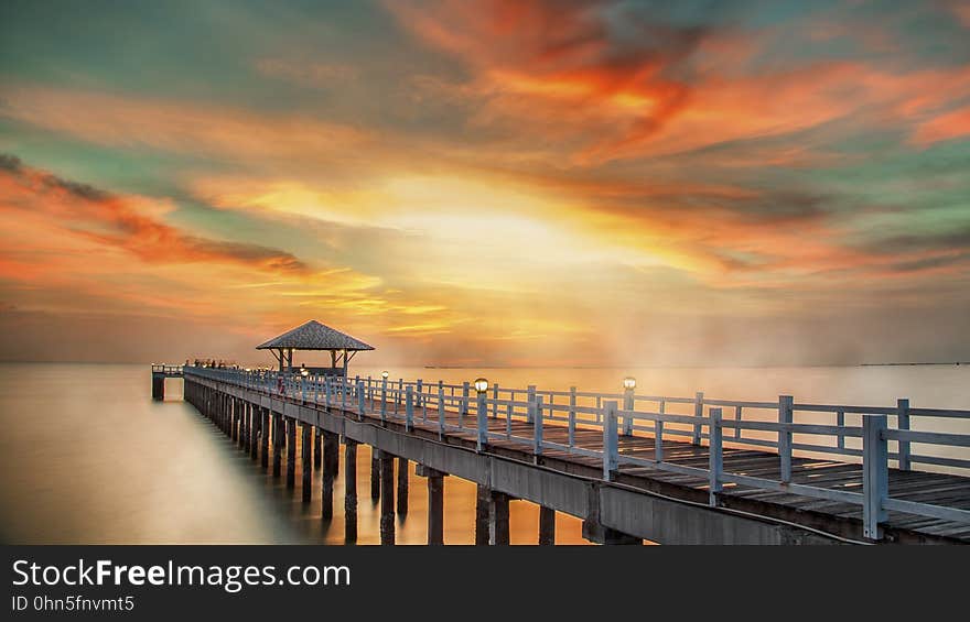 Wooded bridge