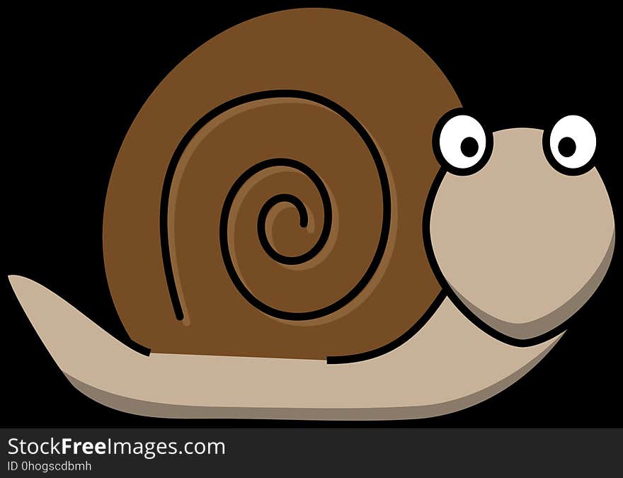 Snails And Slugs, Snail, Cartoon, Invertebrate