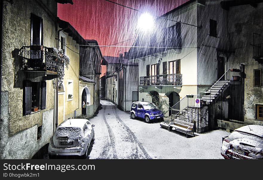 Car, Alley, Road, Street