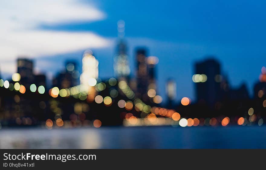 Blurry skyline