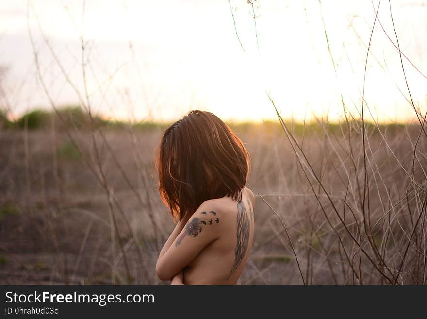 Photograph, Girl, Beauty, Grass