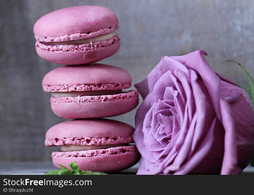 Macaroon, Pink, Sweetness, Buttercream