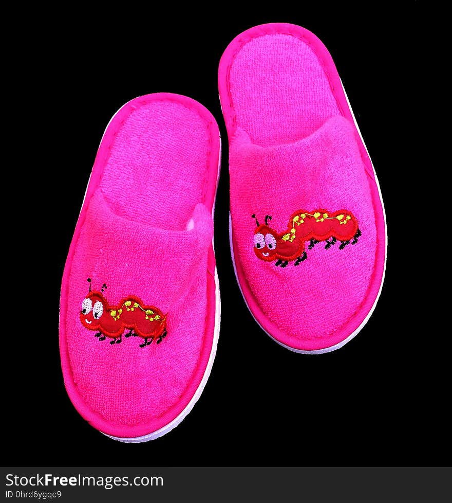 Footwear, Pink, Slipper, Shoe