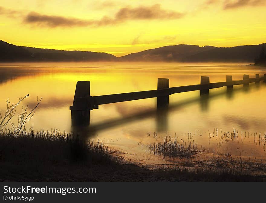 Nature, Reflection, Loch, Sky