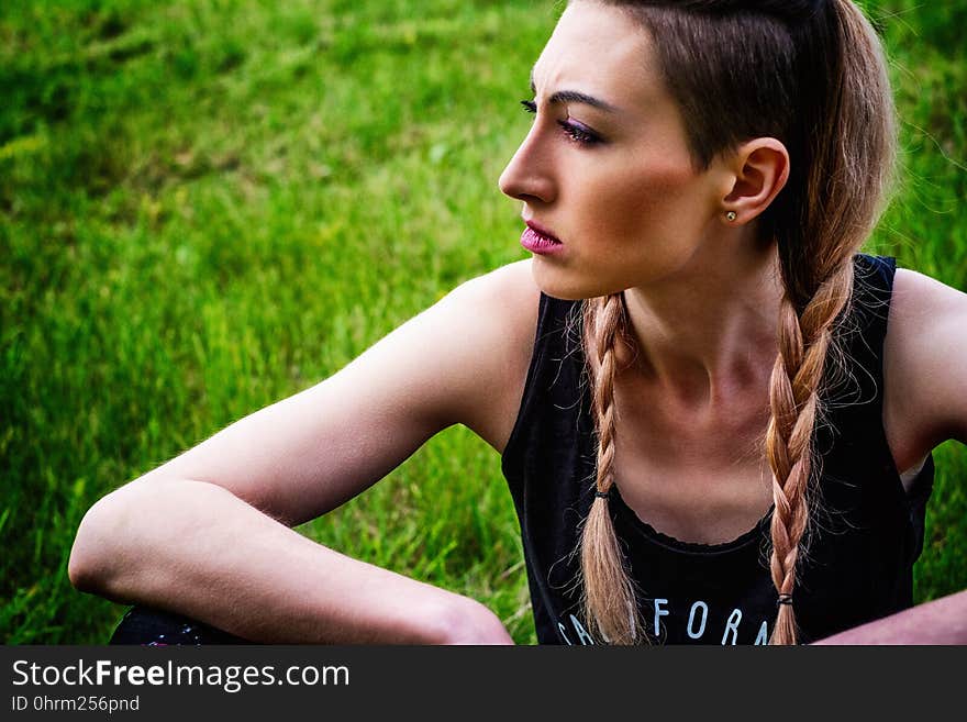 Green, Nature, Beauty, Girl