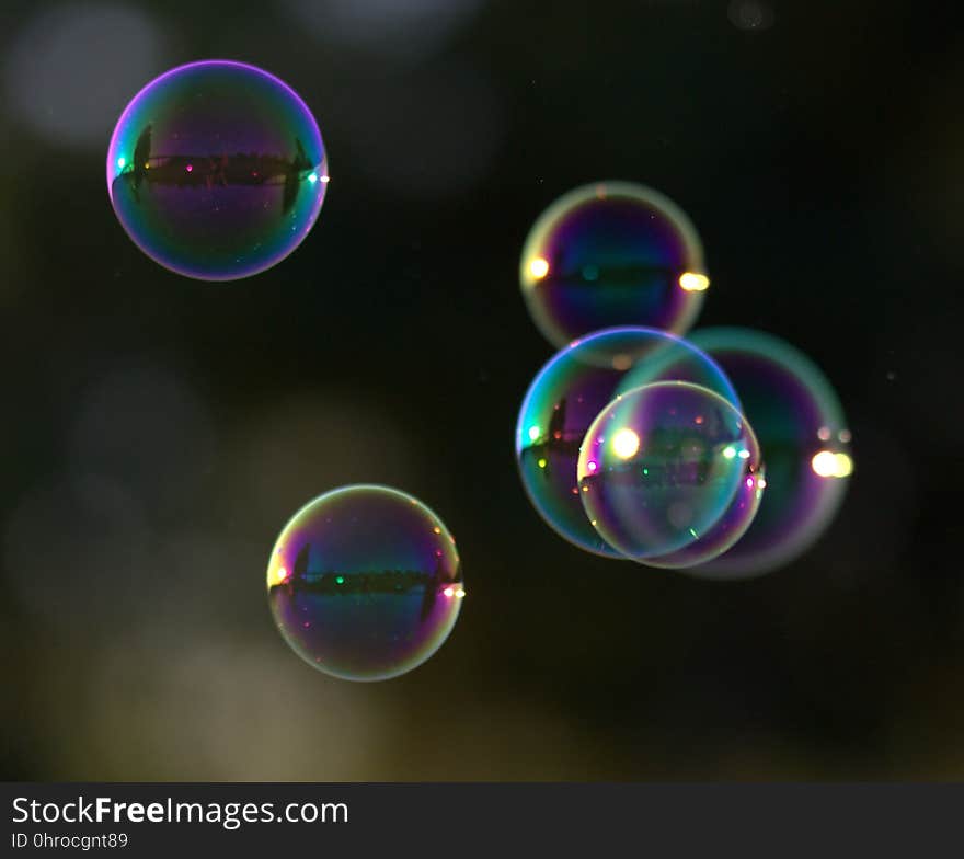 Light, Macro Photography, Close Up, Liquid Bubble