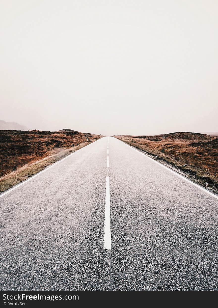 Road, Sky, Asphalt, Horizon