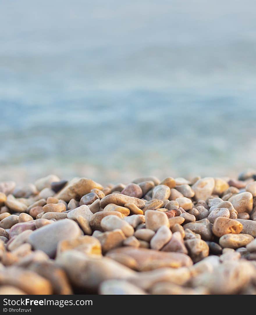 Pebble, Shore, Rock, Material