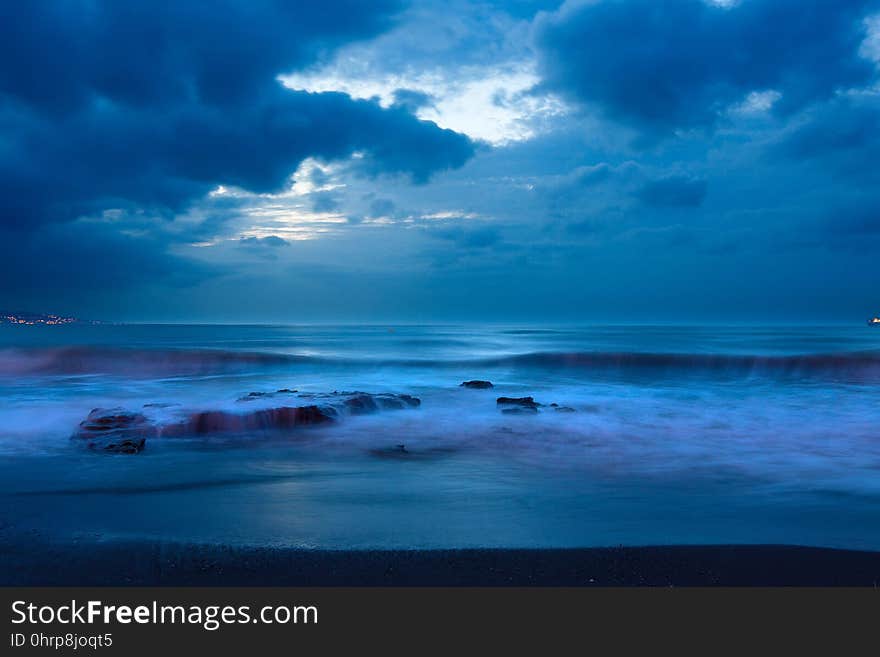 Sea, Sky, Horizon, Ocean