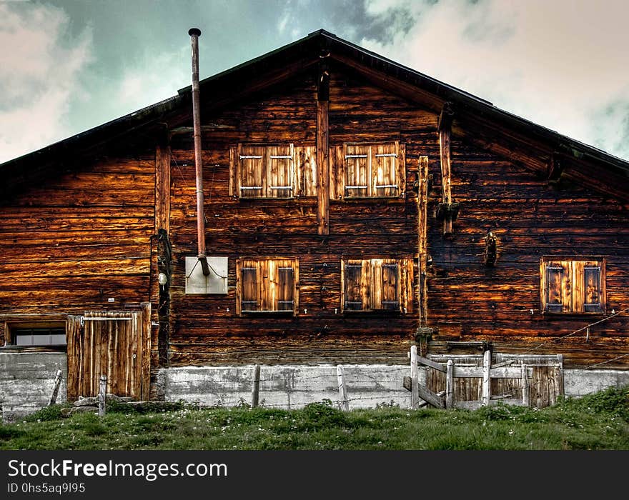 House, Log Cabin, Home, Wood