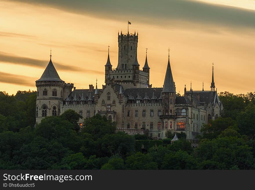 Landmark, Sky, Château, Castle