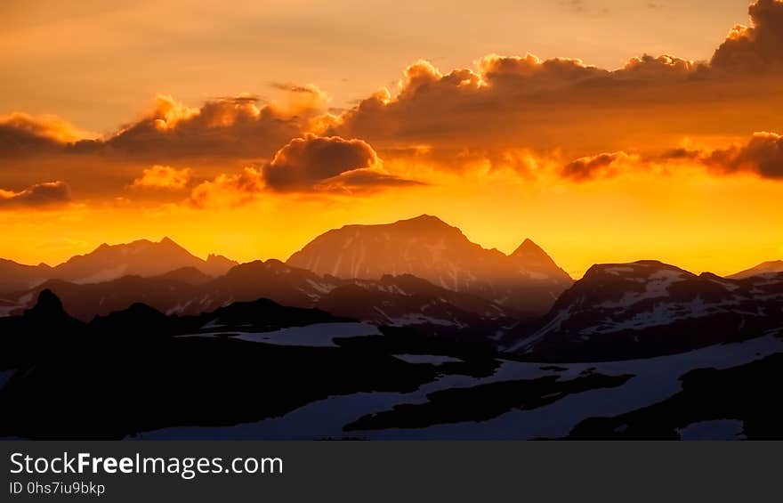 Sky, Afterglow, Sunrise, Dawn