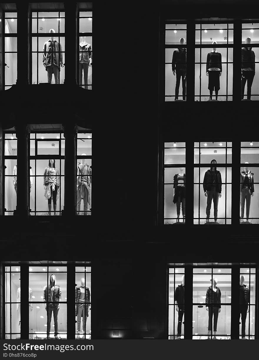 Black And White, Structure, Monochrome Photography, Building