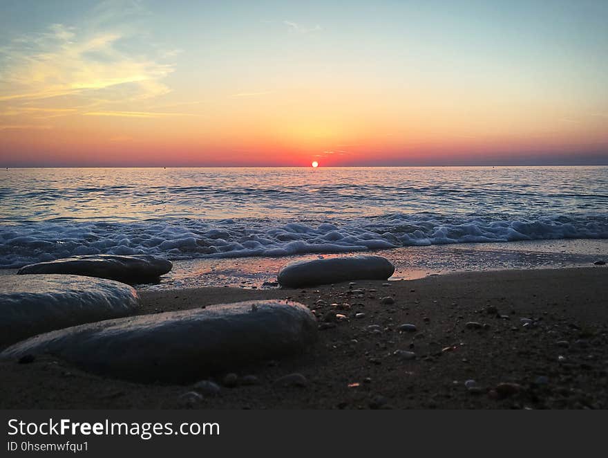 #Beach of San Michele in Sirolo, Conero riviera, #Italy. #Beach of San Michele in Sirolo, Conero riviera, #Italy