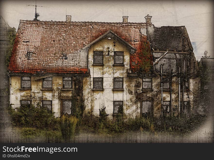 House, Building, Wall, Window