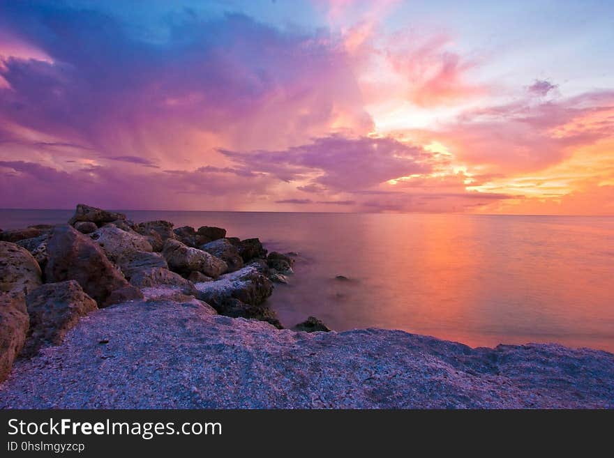 Sky, Sea, Horizon, Shore