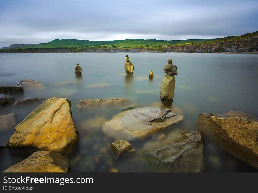 Water, Shore, Loch, Rock