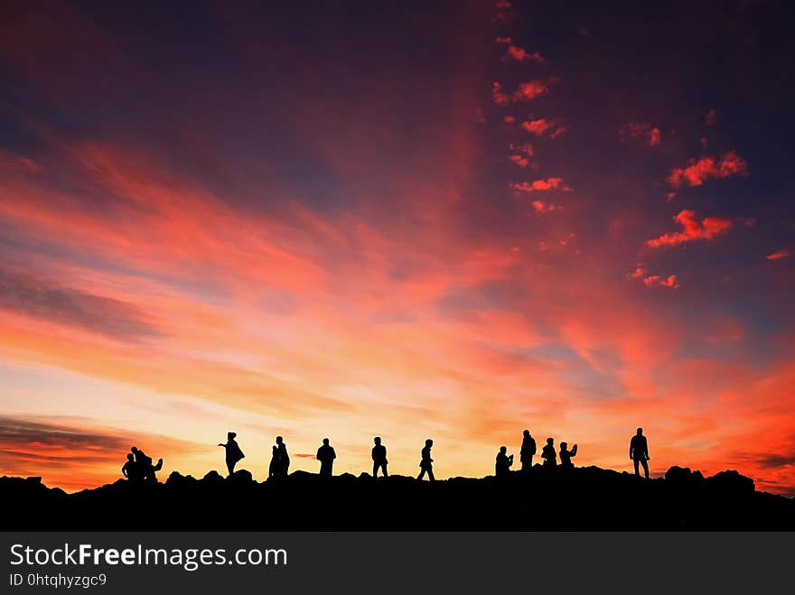 Sky, Afterglow, Red Sky At Morning, Sunset