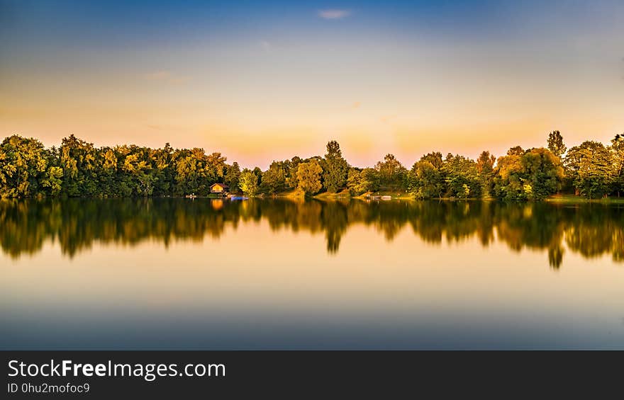 Reflection, Water, Nature, Sky