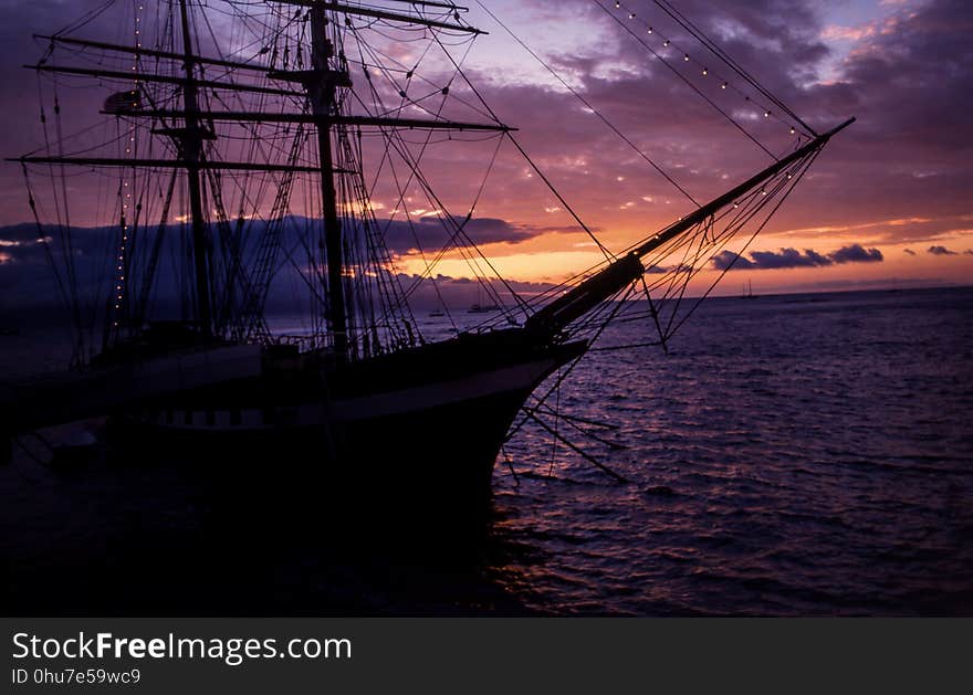 Sea, Sky, Sailing Ship, Tall Ship