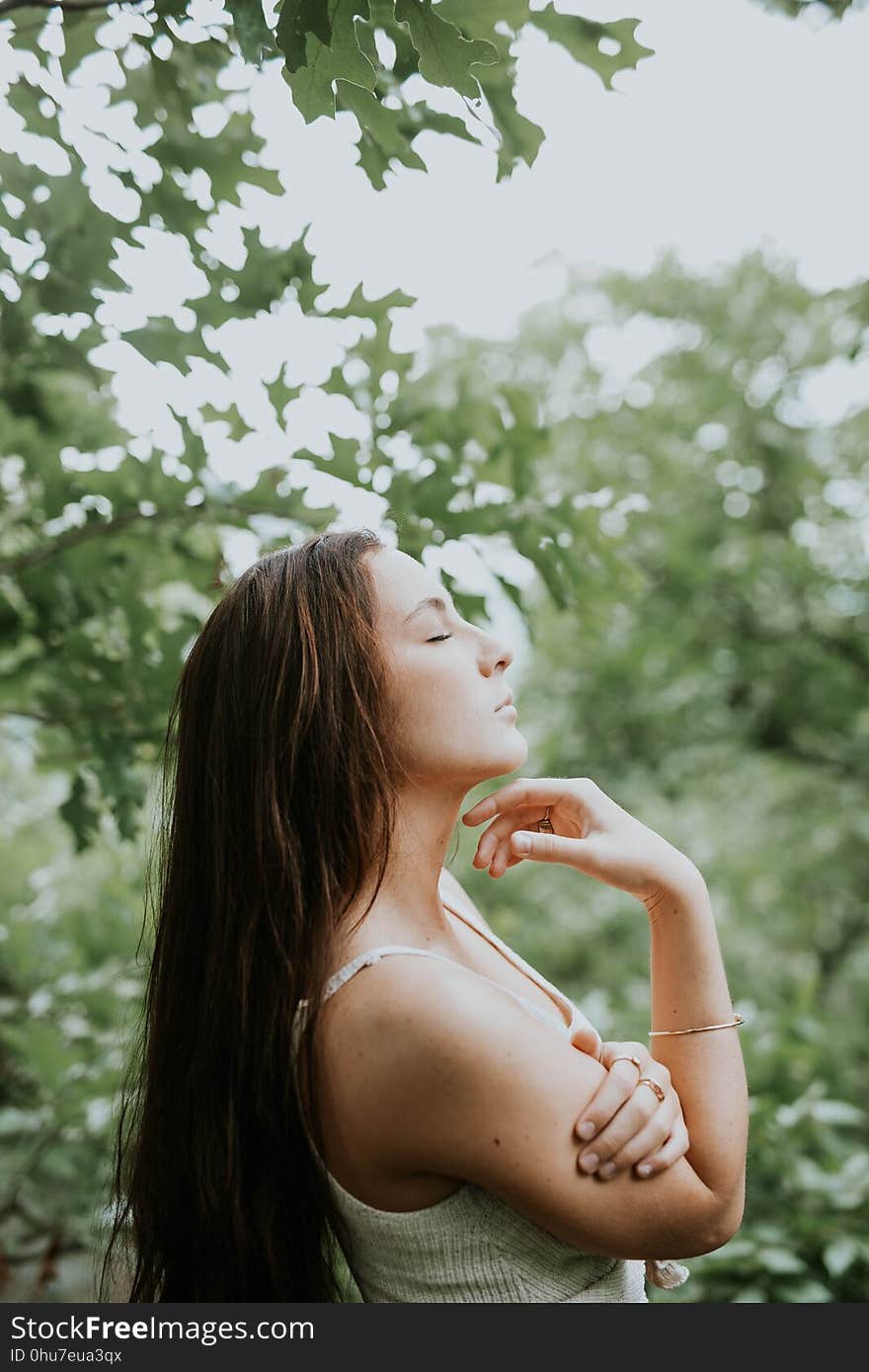 Green, Beauty, Girl, Grass