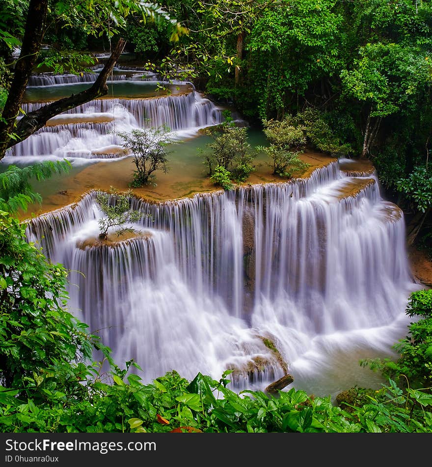 Huai Mae Kamin Waterfall In Thailand