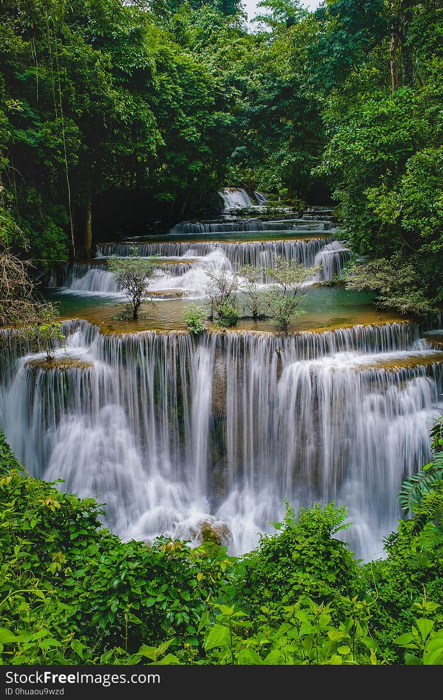 Huai Mae Kamin Waterfall in Thailand