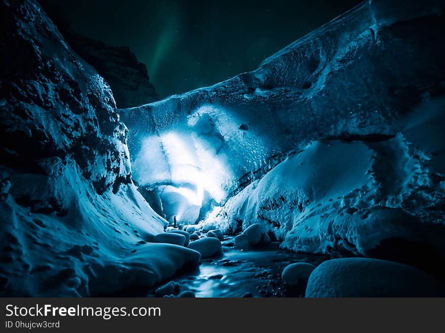 Blue, Water, Ice Cave, Ice