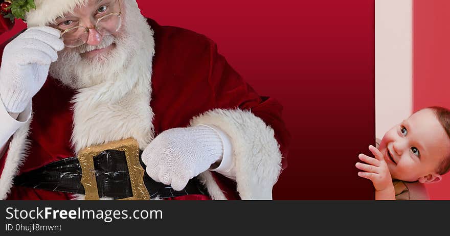 Santa Claus, Lap, Fictional Character, Fur