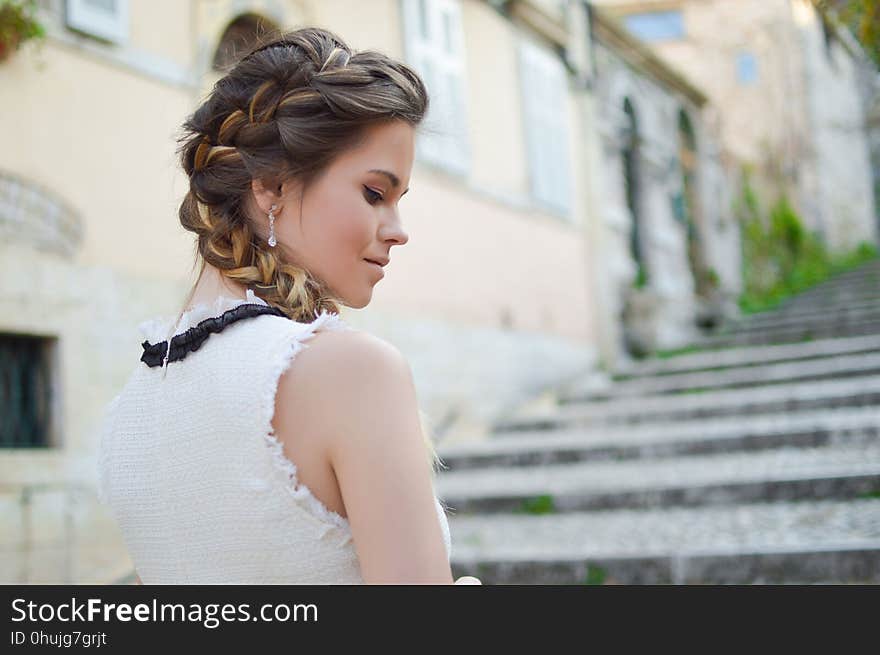 Hair, Bride, Gown, Hairstyle