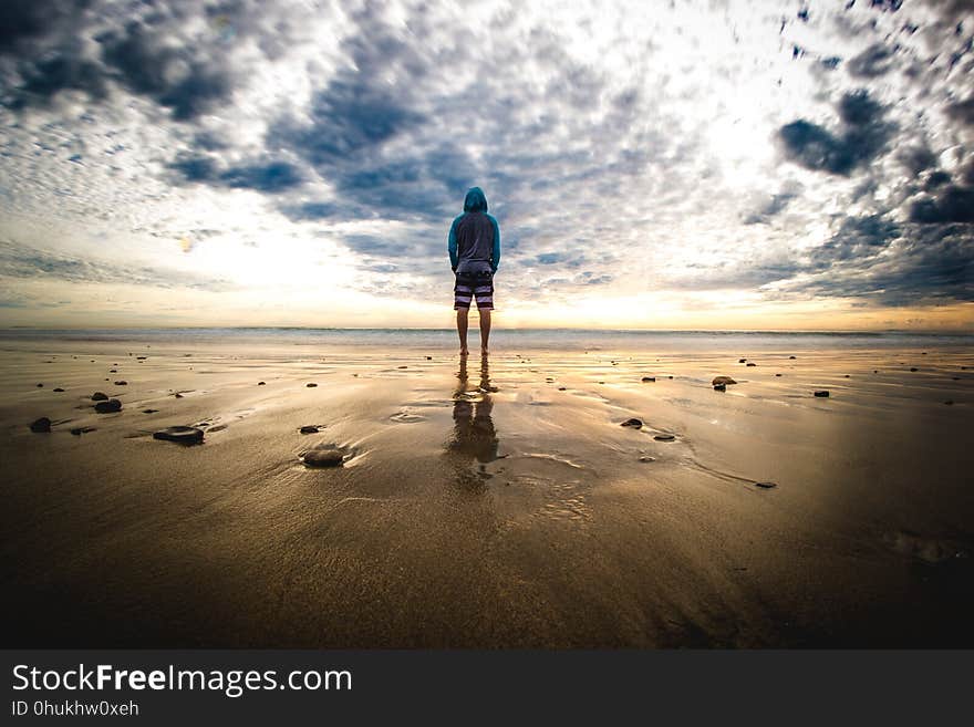 Sea, Sky, Horizon, Cloud