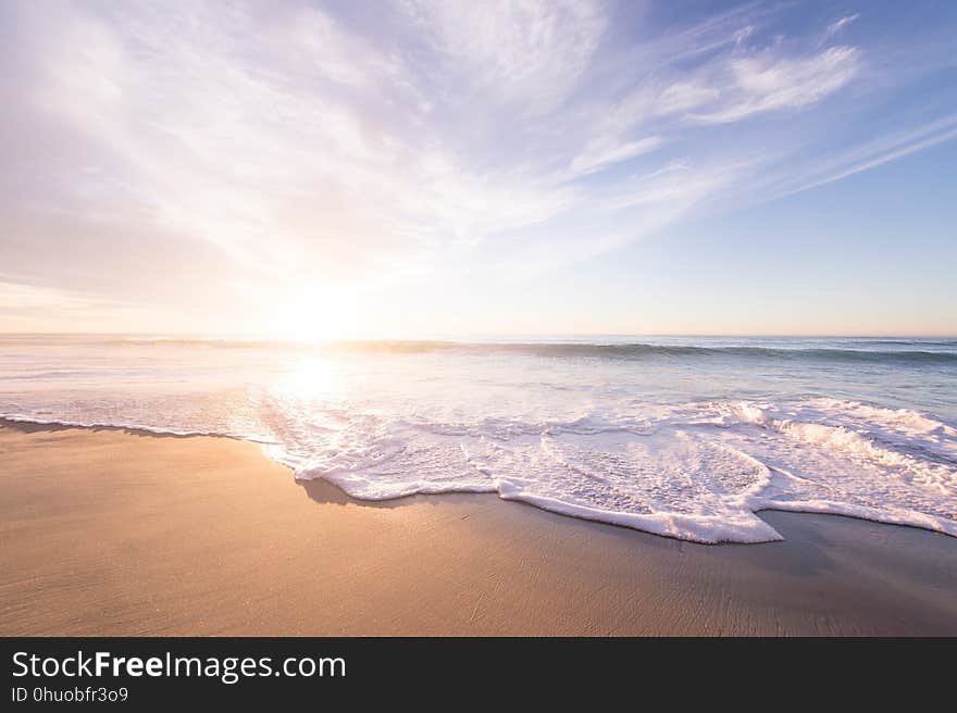 Sea, Sky, Horizon, Shore