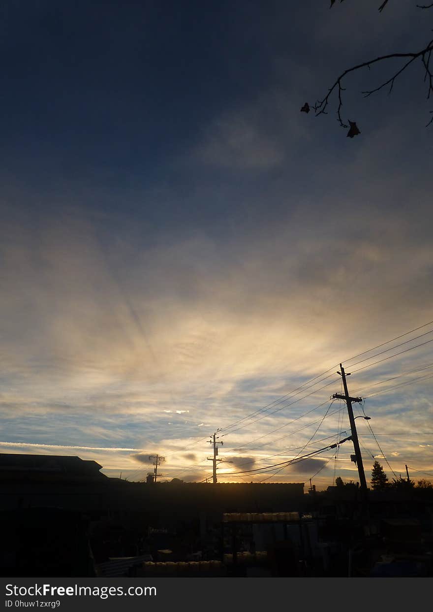 Cloud, Sky, Atmosphere, Electricity, Afterglow, Dusk