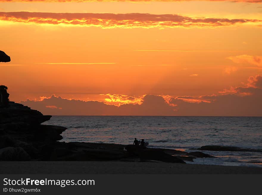 Sunrise at Tamarama beach. Sunrise at Tamarama beach