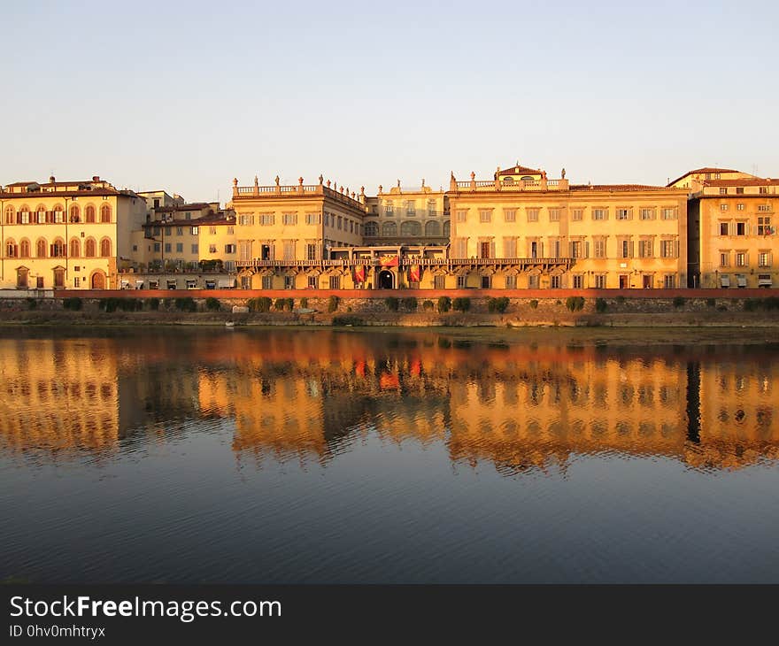 Reflection, Palace, Sky, Water