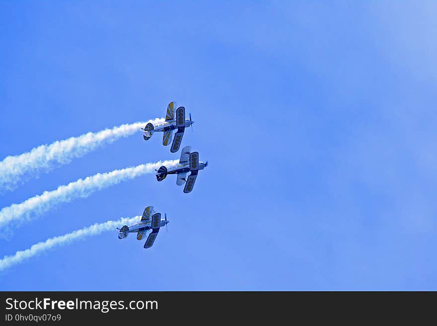 Sky, Aviation, Air Show, Aerobatics